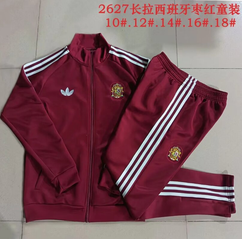 Kids Spain 26/27 Tracksuit - Red